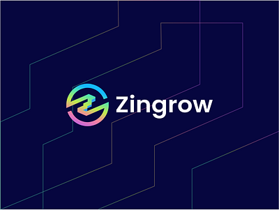 Zingrow logo design accountant accounting accounting firm book keeping business consulting finance growth icon lettermark logo logo mark logodesign logoinspiration logotype money monogram payroll tax