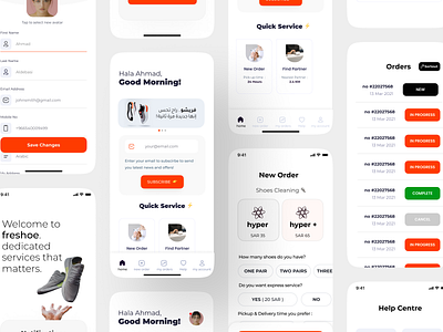 Freshoe - Shoes Care Experts shoe app shoe mobile app designs shoes app mobile designs shoes care mobile designs