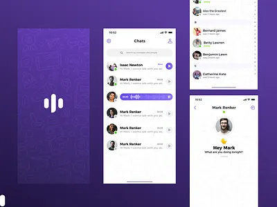 SoundSay ios logo messaging minimalist mobile socialmedia soundapp splashscreen ui ux