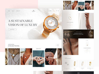 Jewelry Online Store 3d branding design graphic design illustration illustrator jewelry logo photoshop shop ui ux vector web ui website