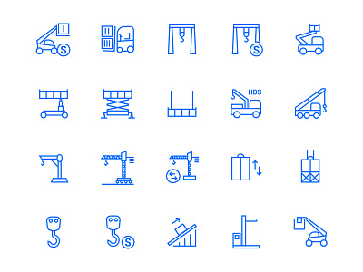 Operator Icon Pack crane icon forklift icon heavy machinery icon icon pack machines icons minimalistic icon