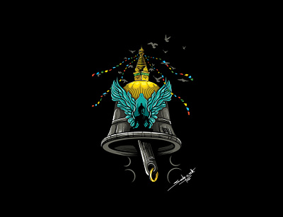 Peace (Lord Buddha) Illustration buddha concept gautam buddha graphic design idea illustration logo peace sketch t shirt vector