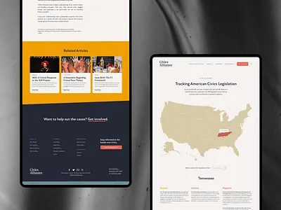 Civics Alliance - WordPress Website Development agency branding colorful design development education lead minimal studio trend ui uiux web web design website website design