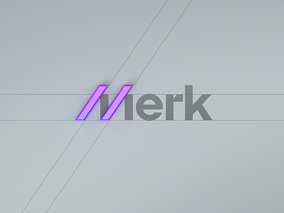 Merk aesthetic blue brand brand agency branding branding agency design studio font logo design pink slash studio type web