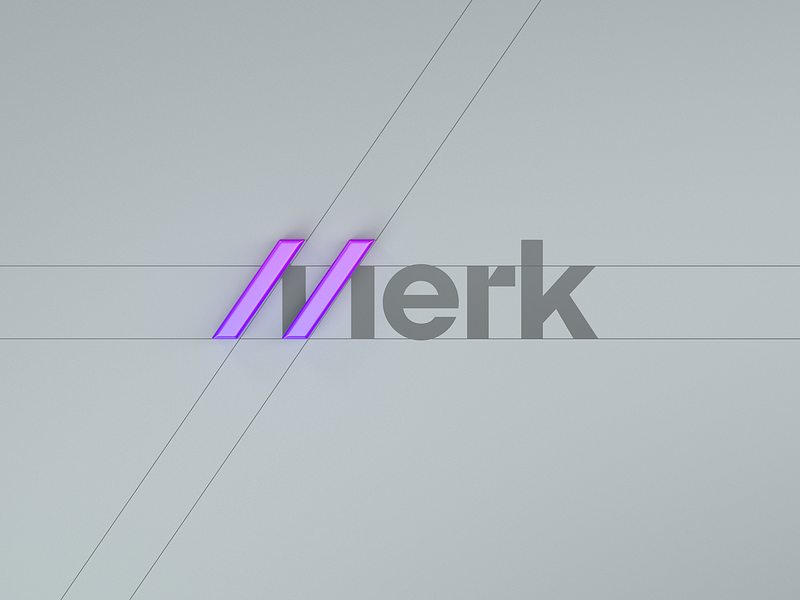 Merk aesthetic blue brand brand agency branding branding agency design studio font logo design pink slash studio type web