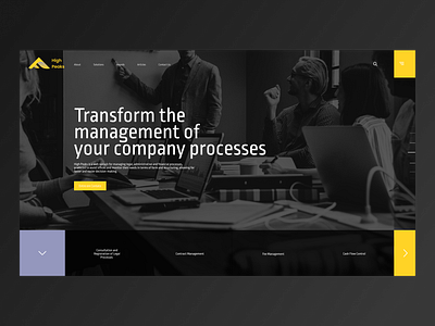 High Peaks - Landing Page design ui ux