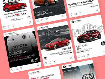 Toyota & Lexus - Social Media design post rrss socialmedia vector