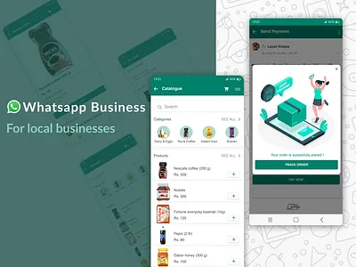 Whatsapp Business for local businesses app case study design designing figma figma design product design prototyping ui uiux user story ux case study whatsapp whatsapp business