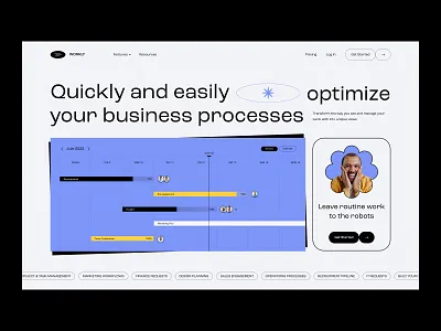 Workly - BPM SaaS Website bpm business process management home page design platform saas software as a service tool ui uiux user interface design ux ux ui design uxuidesign web web design web marketing web ui webdesign webpage website