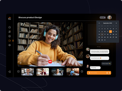 Video Conferencing adobe xd dark mode darkmode darkmode design design figma graphic design responsive design ui ui design video call video conferencing web web design website website design طراحی رابط کاربری طراحی سایت طراحی وب سایت وب سایت