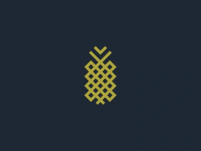 Pineapple branding design food fruit geometric identity illustration logo minimal pineapple simple tropic tropical