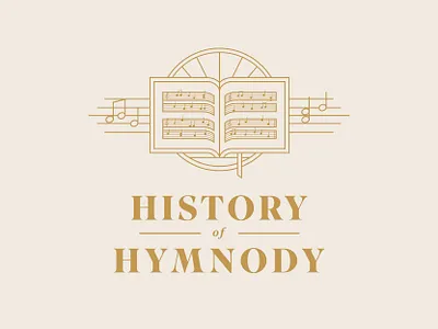 Hymns bradning brand christian church composer history hymn hymnal hymnody hymns illustration logo music note notes reformed song songs symphony worship