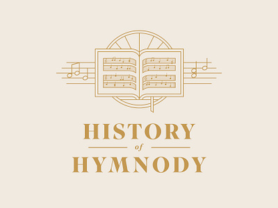 Hymns bradning brand christian church composer history hymn hymnal hymnody hymns illustration logo music note notes reformed song songs symphony worship