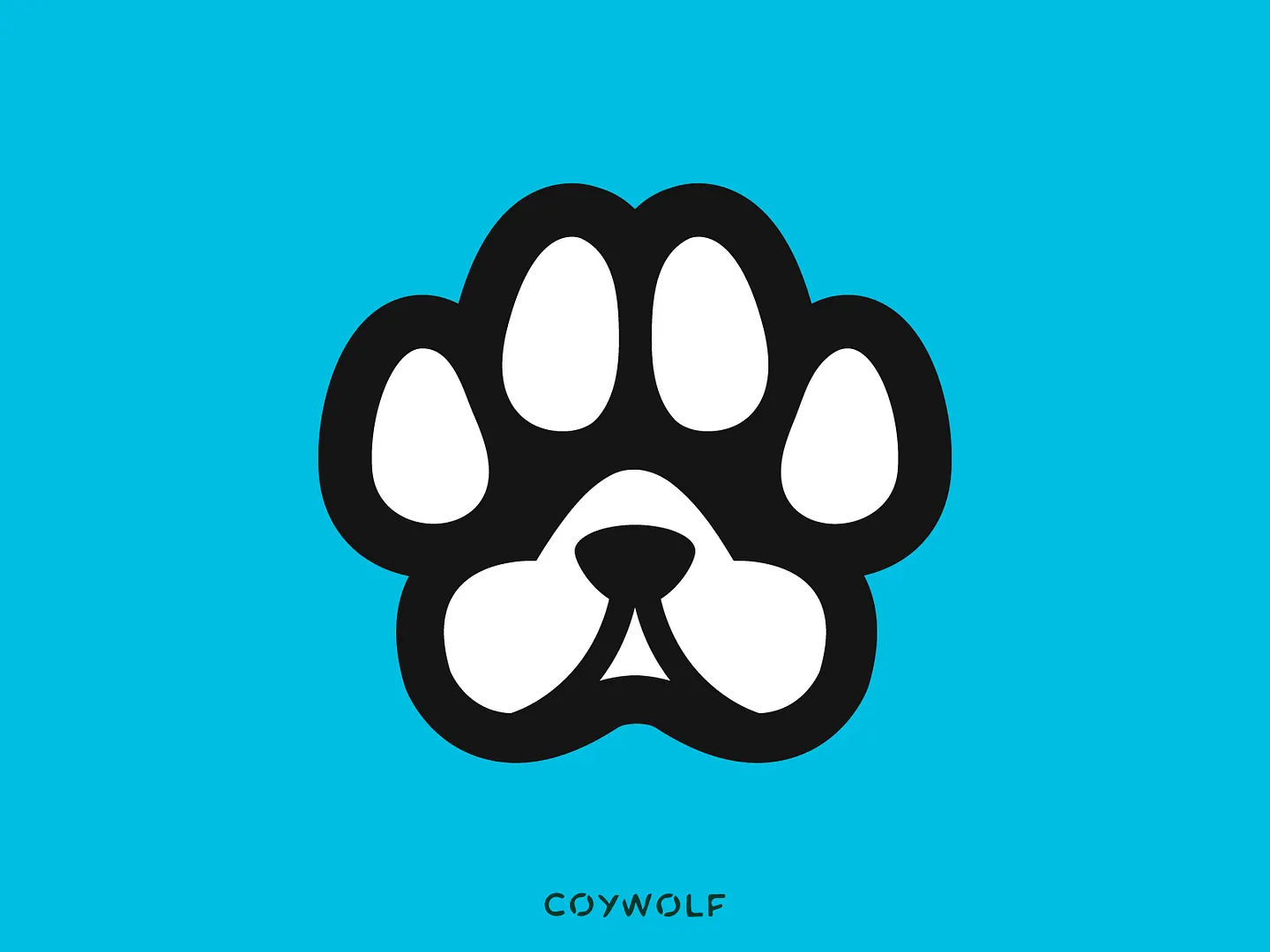 Stylish Paw Print Logo for Kennel Websites