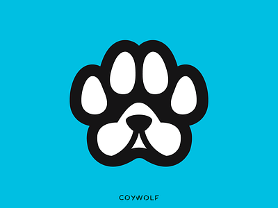 Pawdog's Emblem animal branding cute dog dogfood dogs groomer icon identity illustration kennel logo logodesign logos mascot paw puppy wolf