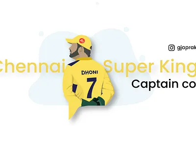 Dhoni CSK coolcaptain csk dhoni graphic design