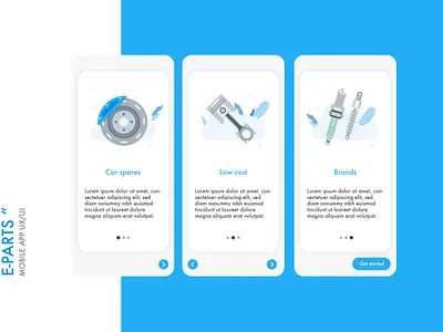 Intro slide app ui branding graphic design intro slides ui