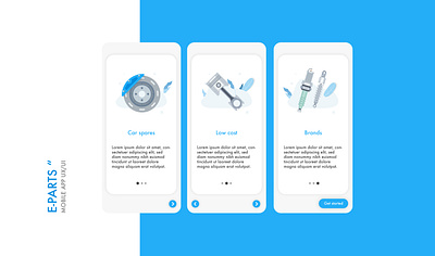 Intro slide app ui branding graphic design intro slides ui