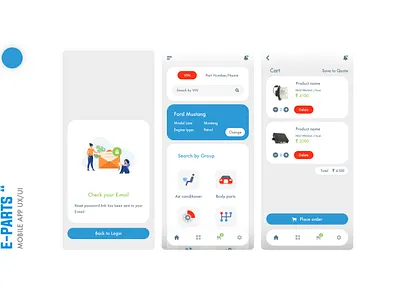 Flat UX/UI app ui flat uxui graphic design ui