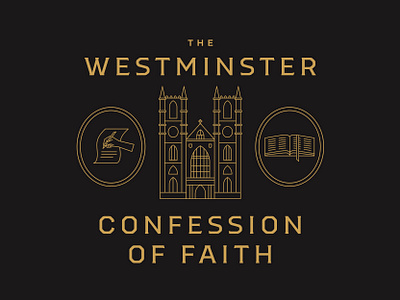 Westminster Confession bible book building catechism cathedral christian church city confession faith fathers historic history illustration landmark reformed westminister westminster westminster abbey writing