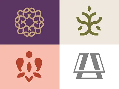 Logo Collection abstract beauty brand identity feminine icon logo design nature woman