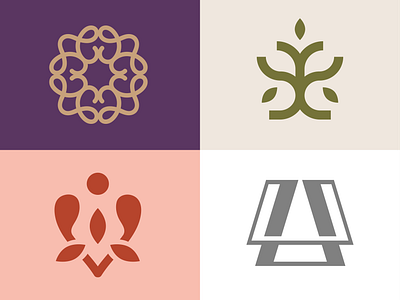Logo Collection abstract beauty brand identity feminine icon logo design nature woman