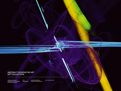Abstract generative art NFT abstract art background illustration nft