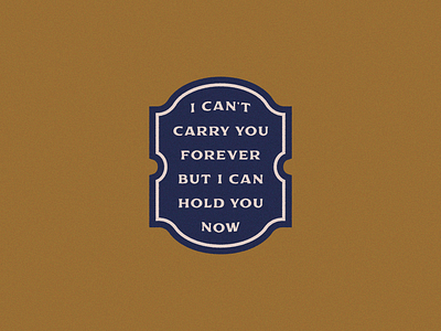 Hold You Now badge design graphic design texture type lockup typography vampire weekend vintage