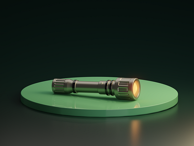 Flashlight 3d 3d art 3d artwork 3d design 3d flashlight 3d icon 3d illustration design flashlight icon illustration ui