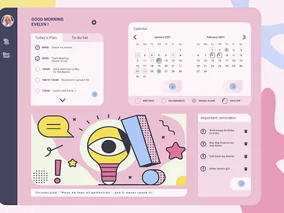 The Calendar calendar colors design figures ui vector web