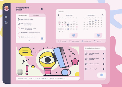 The Calendar calendar colors design figures ui vector web