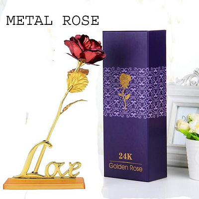 Metal rose 3d animation branding dance design gift graphic design illustration logo music photos ui ux valentines gift vector