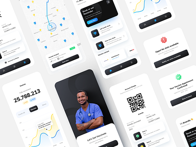 AyoVaksin - Corona Virus Covid-19 Vaccine Slot Finder App app concept corona covid 19 design graphic design health medical ui uiux vaccine virus
