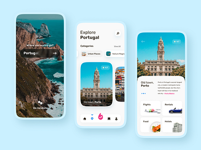 Travel App Concept app mobile travel ui ux