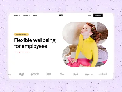 Juno Website Home Page Design animation branding collaboration design graphic design home page interaction design interface motion graphics scroll teamwork ui user experience user experience design ux web animation web design work work life balance workspace