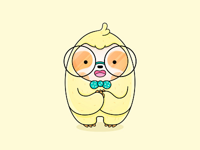 Sammy Character Design | Super Cute Book Series book chibi child cover coverart cute design illustration kawaii sloth vector
