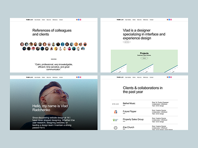 Design Portfolio Website In Webflow agency business case studies clean dark designer digital freelance grid landing page minimal portfolio resume startup studio ui ux web webflow website