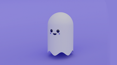 Cute Ghost 3d Model 3d blender cartoon cute ghost