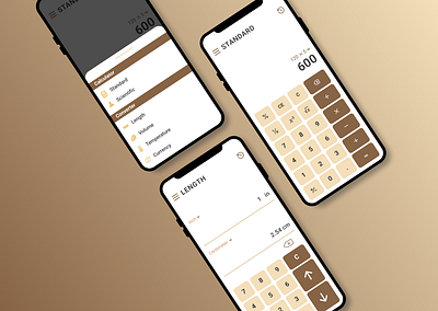 Calculator - DailyUI #004 app calculator converter dailyui mobile uidesign
