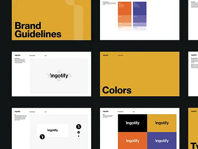Brand Identity Development for Ingotify agency brand brand guidelines development branding branding agency branding design design graphic design guidelines logo logo design marketing weare