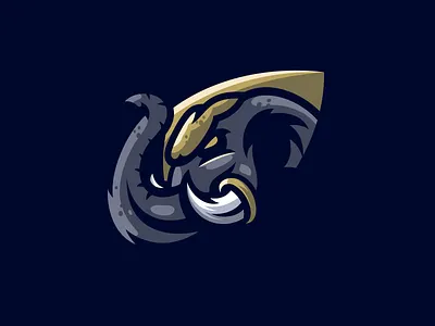 Elephant animal brand branding character cool design designs elephant esport illustration logo masculine strong ui