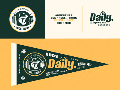 UBDS adventure city daily design explore the outdoors graphic illustration typeface typography woods
