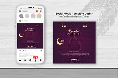 Ramadan Mubarak Ads Design best design creative design design flyer flyer design flyer template graphic design illustration logo mubarak ramadan ui