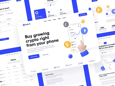 All Pages | Coin X - DeFi & Crypto Webflow Website Theme fintech