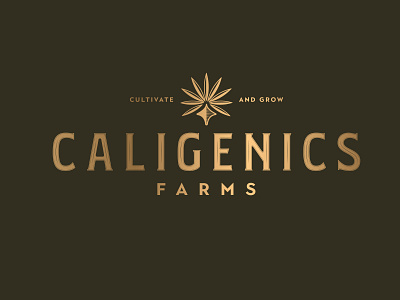 Caligenics Farms // Logo 420 branding design logo marijuana weed