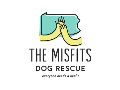 The Misfits Dog Rescue PA Branding and Web App app branding contemporary design dog rescue graphic design icon illustration logo pennsylvania pet adoption pet friendly pet rescue spca ui vector