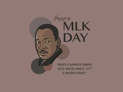 MLK Day ai artboard brown tones creative design graphic design graphic pack graphics illustration illustrator jepg martin luther king martin luther king jr mlk mlk day png social media soft tones vector