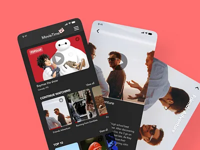 Streaming Dashboard adobexd dailyui design mobile movies streaming dashboard ui ux xddailychallenge
