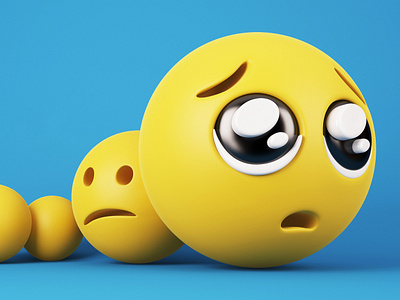 Empathy Collapse 3d 3d art 3d emoji 3d illustration abstract colorful design digitalart emoji empathy empathy collapse illustration
