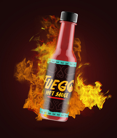 It's Getting Hot In Here bottle branding challenge color design graphic design hot hotsauce illustration sauce
